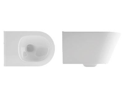 AVVA Rim-Art Wall Hung Closet - Without Toilet Hole (100314)